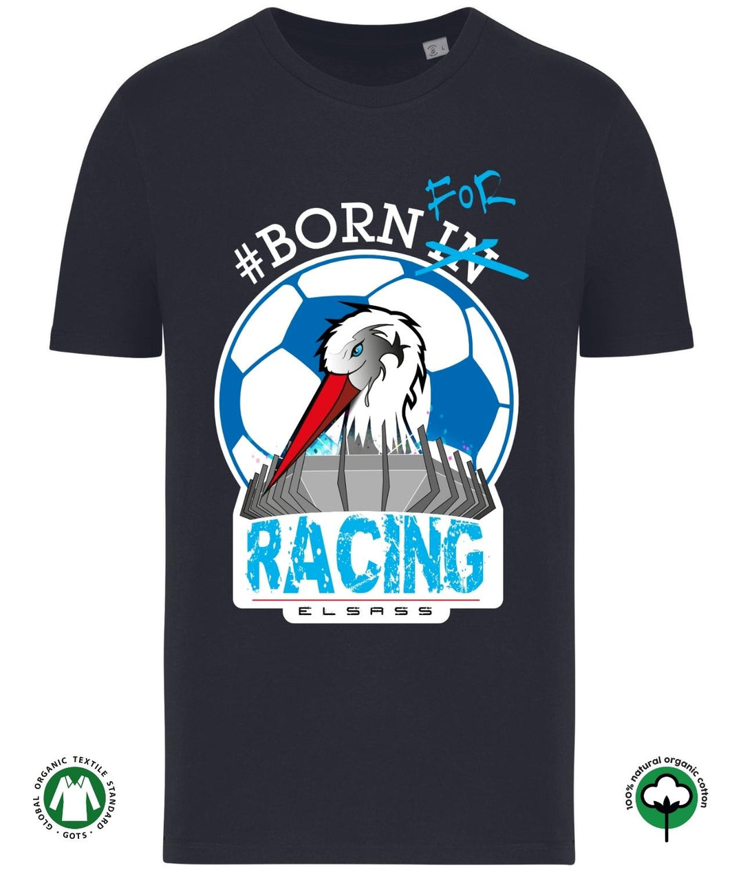 T-Shirt Racing Elsass Mixte - 100% Coton Biologique de Born In Elsass