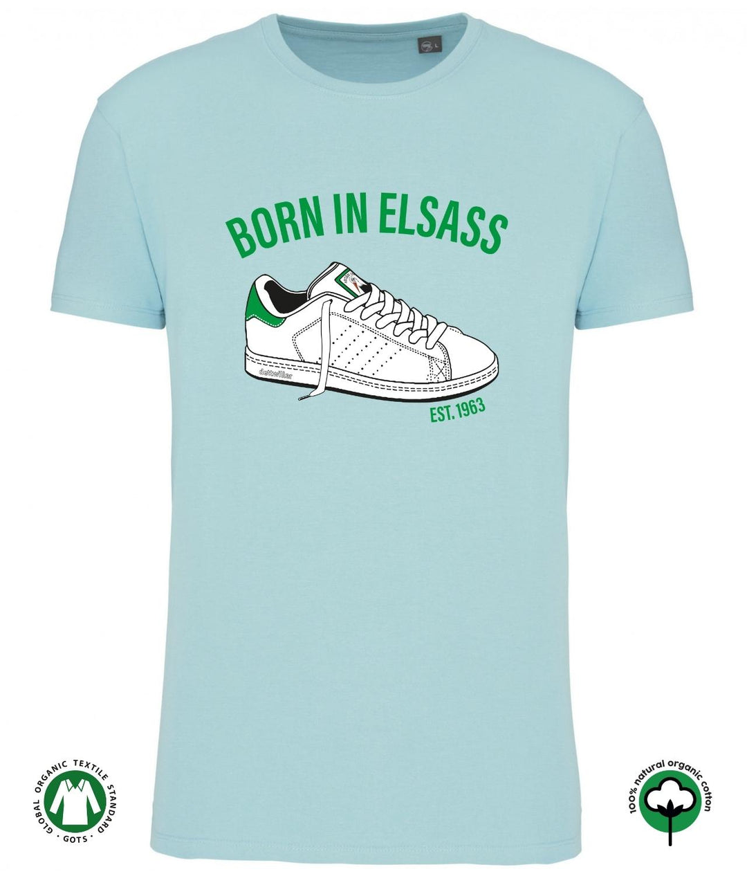 T-Shirt Elsass Basket Mixte - 100% Coton biologique de Born In Elsass
